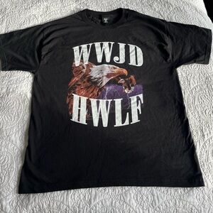 WWJD graphic oversized t-shirt